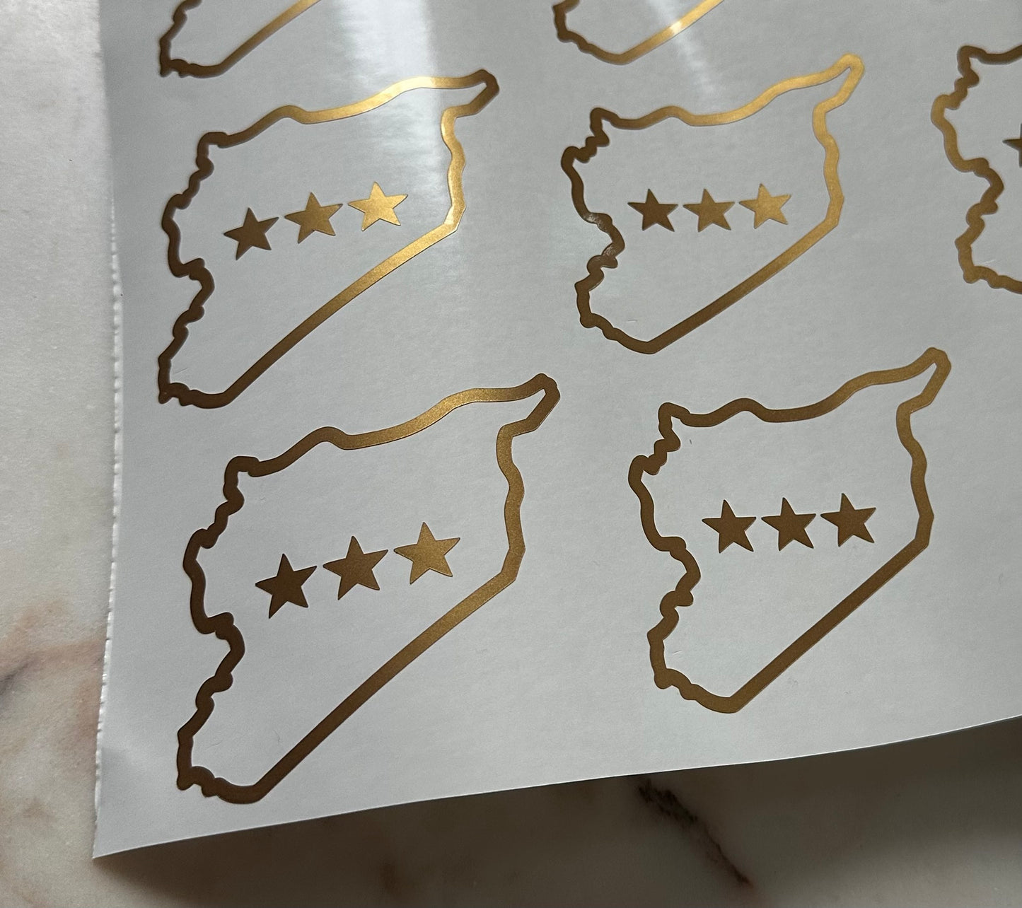 Sticker kaart vrije Syrië